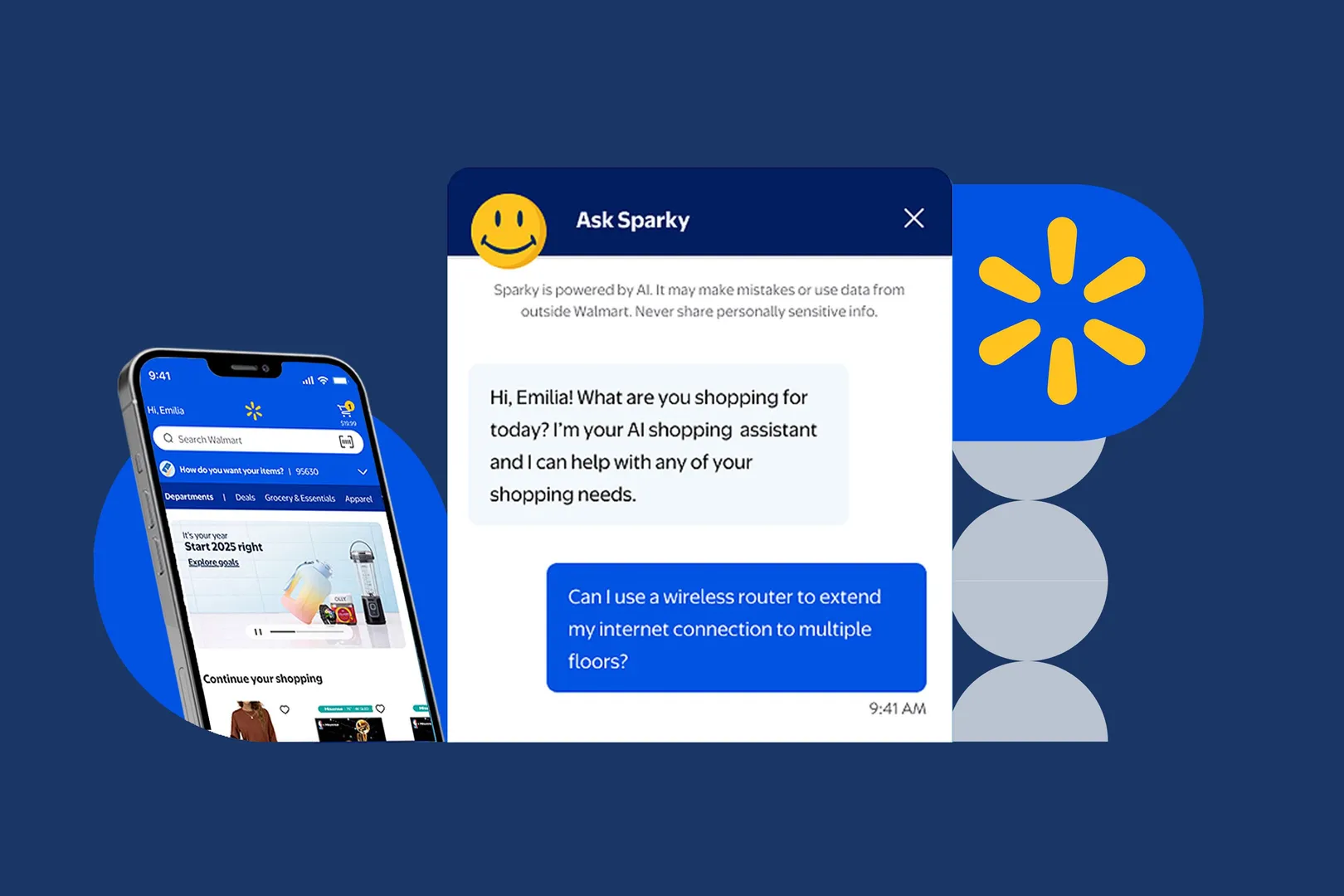 Walmart's Sparky AI assistant